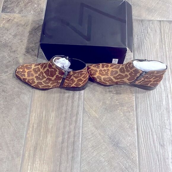 Nwt 27 Edit real fur dyed cow hair leather booties - Picture 5 of 5